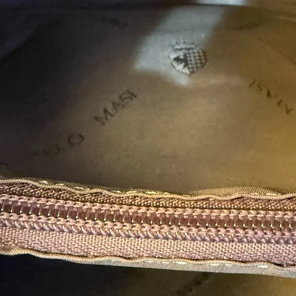 Vintage Paolo Masi  Leather  Large Brown Made In  Italy Purse Bag  Satchel - Picture 10 of 16